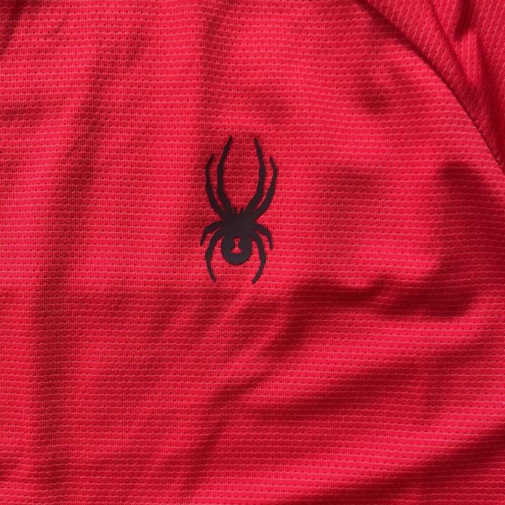 NWT Spyder Active Breathable, Quick Dry and Stretch Red T-Shirt - Picture 3 of 6